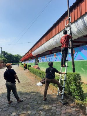 Suport jaringan internet instalasi Fiber Optic Di stadion ranggajati sumber, cirebon